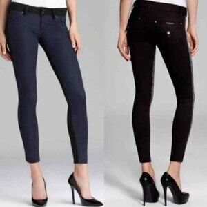 Hudson Vice Versa Collin Colorblock Skinny Jeans Size 25